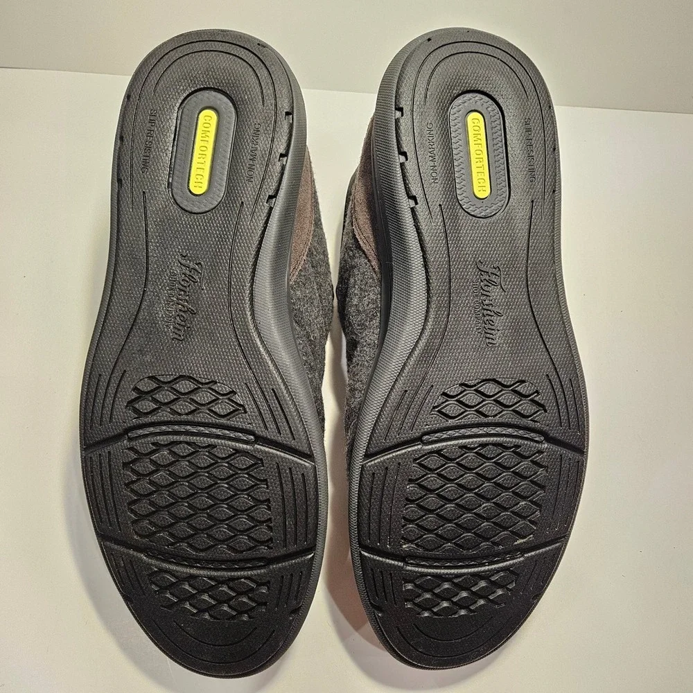 Florsheim Comfortech Mens 11M Javs Grey Wool Quilted Slip On Shoes Slipp‎